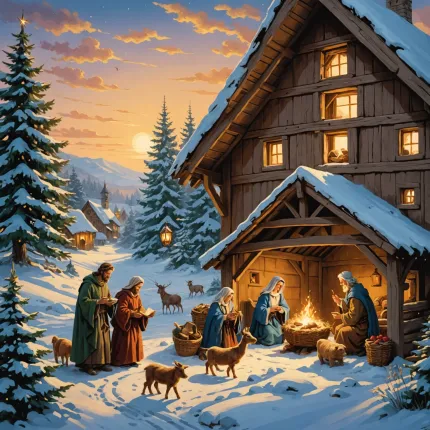 Рисунок Рождество Христово для детей: как творчески и познавательно провести время с ребёнком